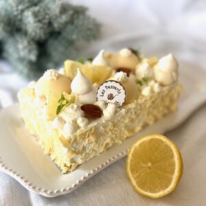 NOUVEAUTE NOEL 25 : LA BUCHE VERVEINE CITRON (à la Verveine d'Elsa de Feucherolles)